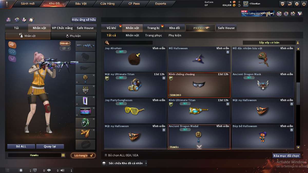 shop acc cf uy tin gia re